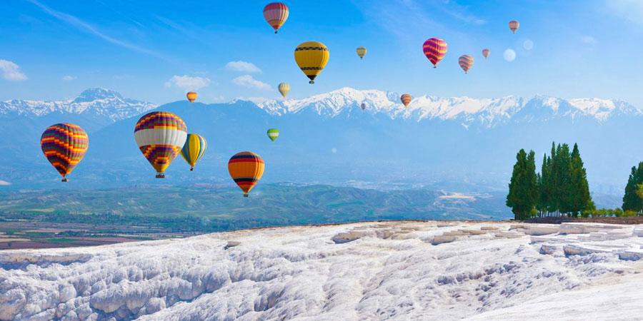 vol en montgolfière à Pamukkale