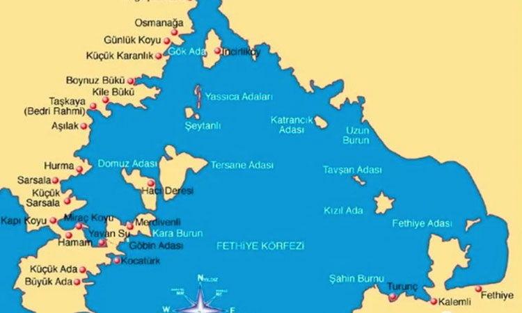 bateau sur les 12 îles à Fethiye