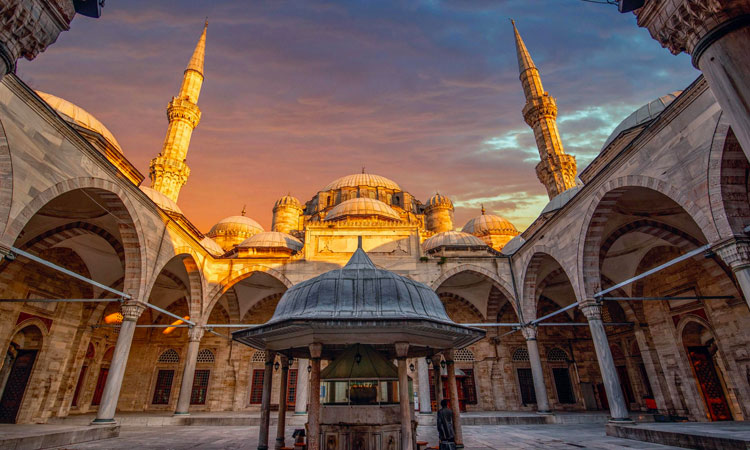 Vue sur la Corne d’Or de la mosquée de Soliman Istanbul