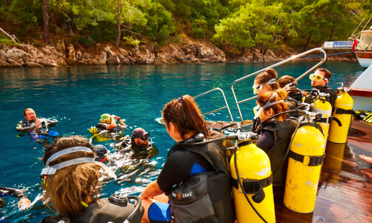 l’excursion de plongée à Fethiye